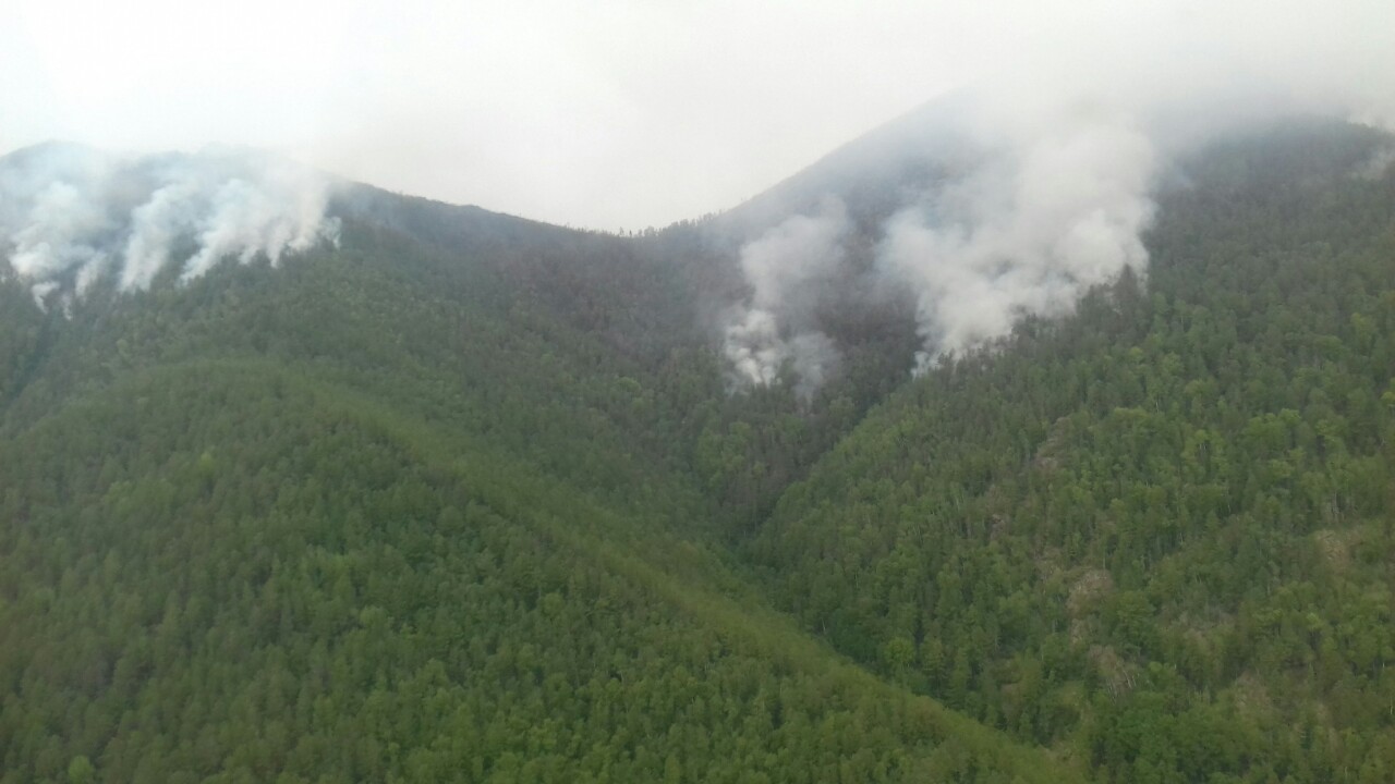 Фото На севере Бурятии тушат крупный лесной пожар ВИДЕО