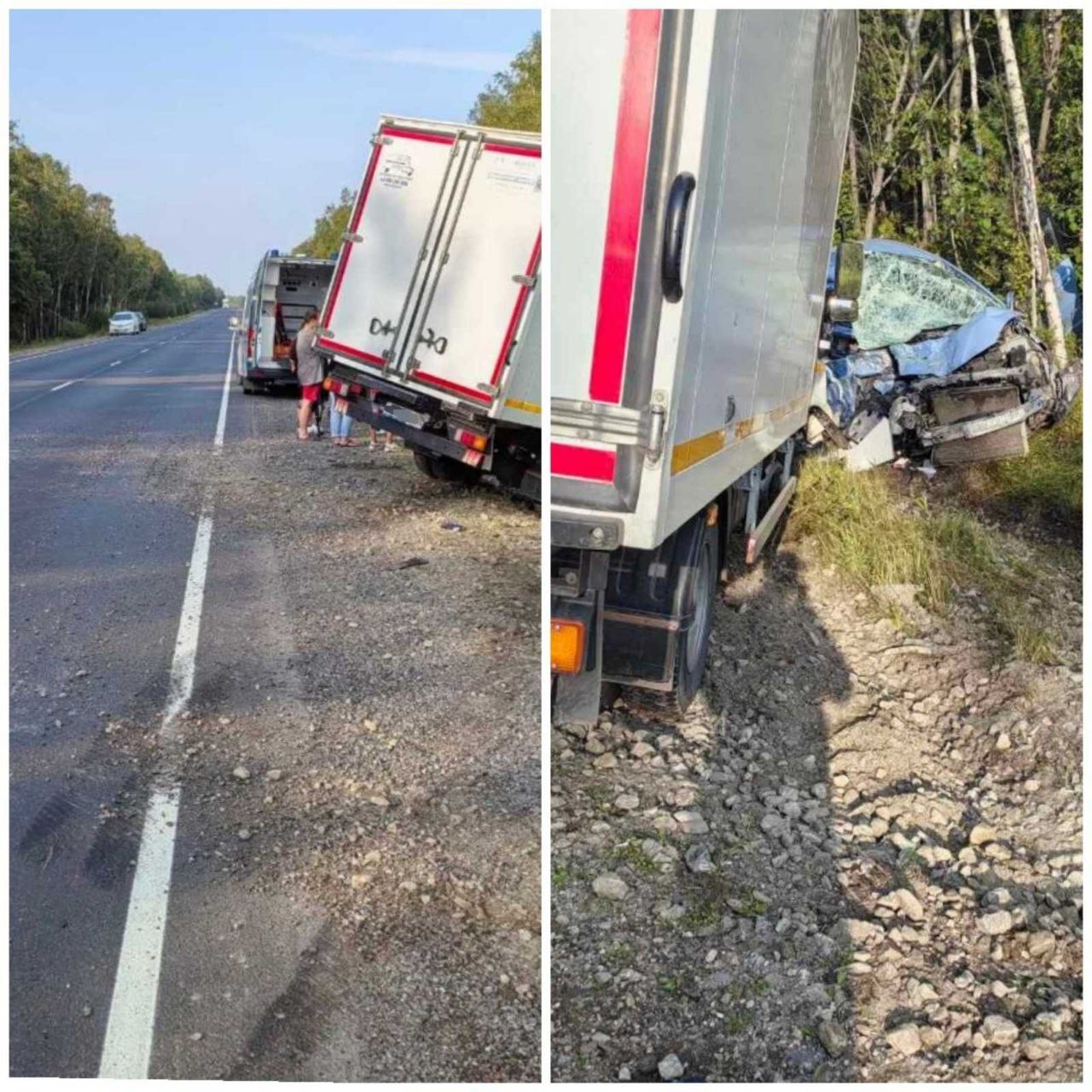 Фото В Бурятии водитель иномарки погибла в столкновении с большегрузом