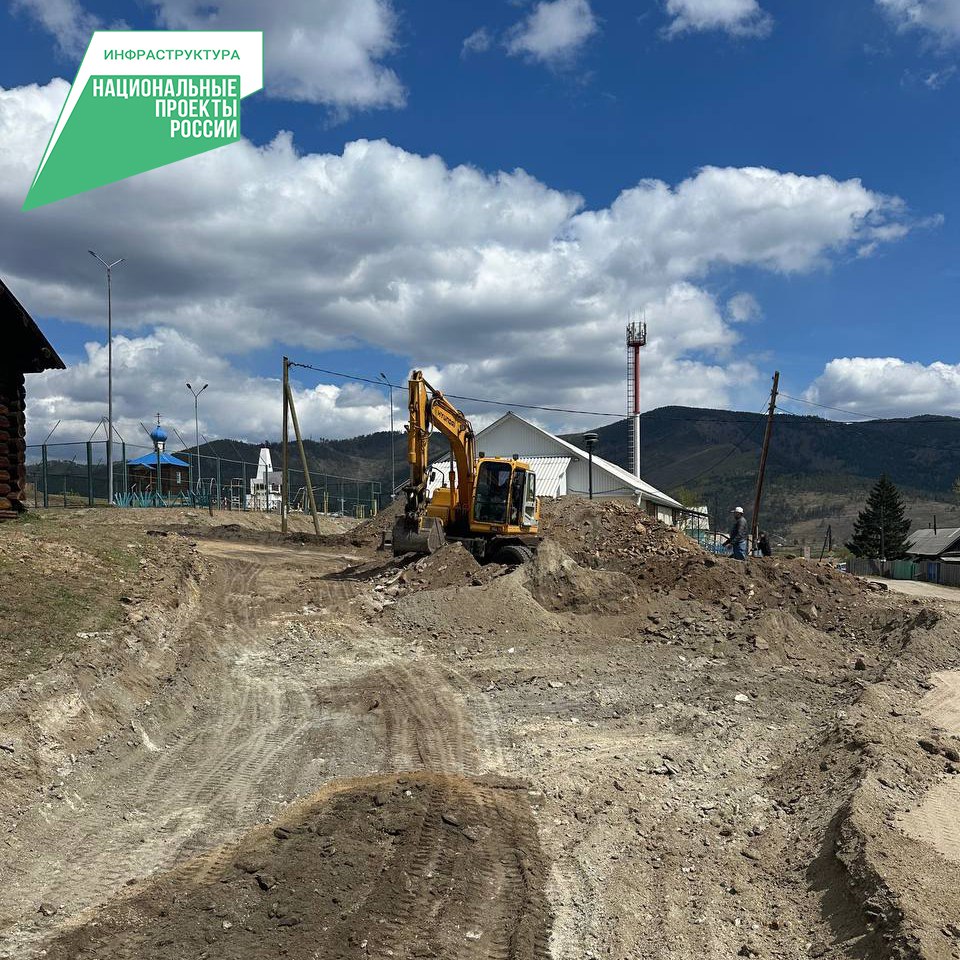 Фото Дорожники приступили к земляным работам в бурятском селе