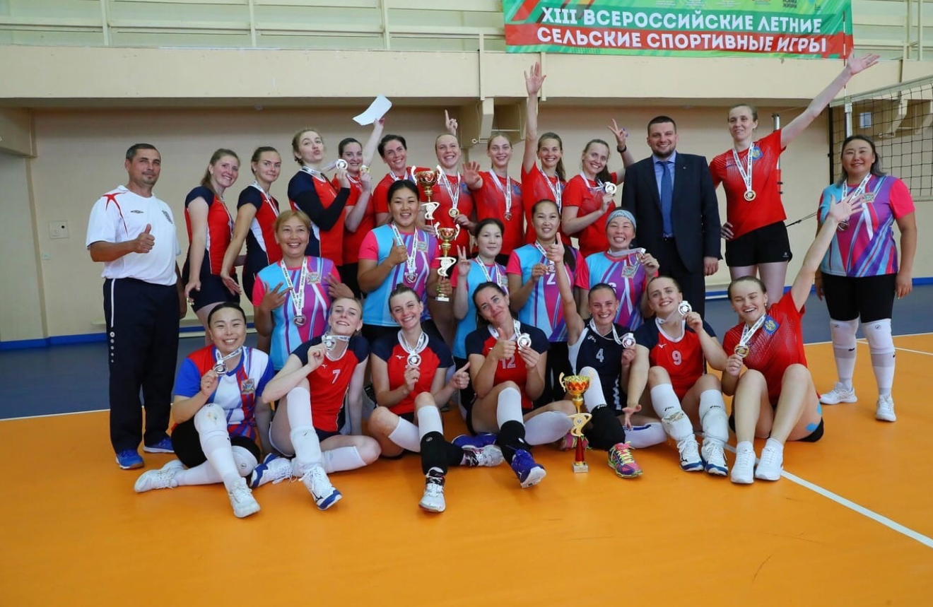 Фото Команда волейболистов из Бурятии стала призером XIII Всероссийских летних сельских спортивных игр