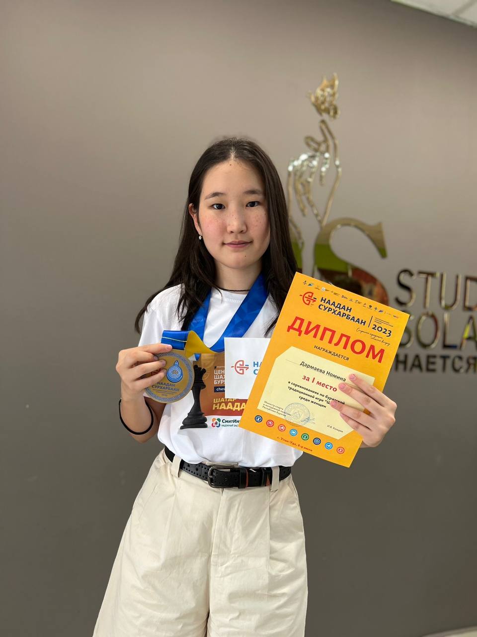 Фото Шахматистка из Бурятии стала призером первенства Азии среди школьников до 15 лет