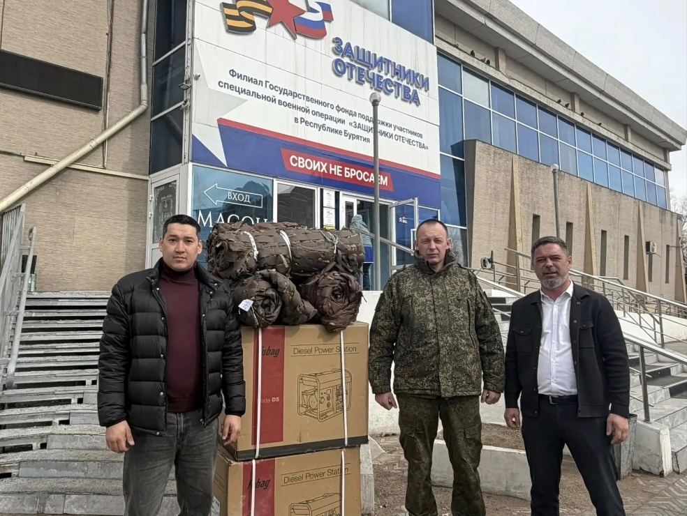 Фото Депутат Улан - Удэнского горсовета помог отправить на СВО два дизельных генератора