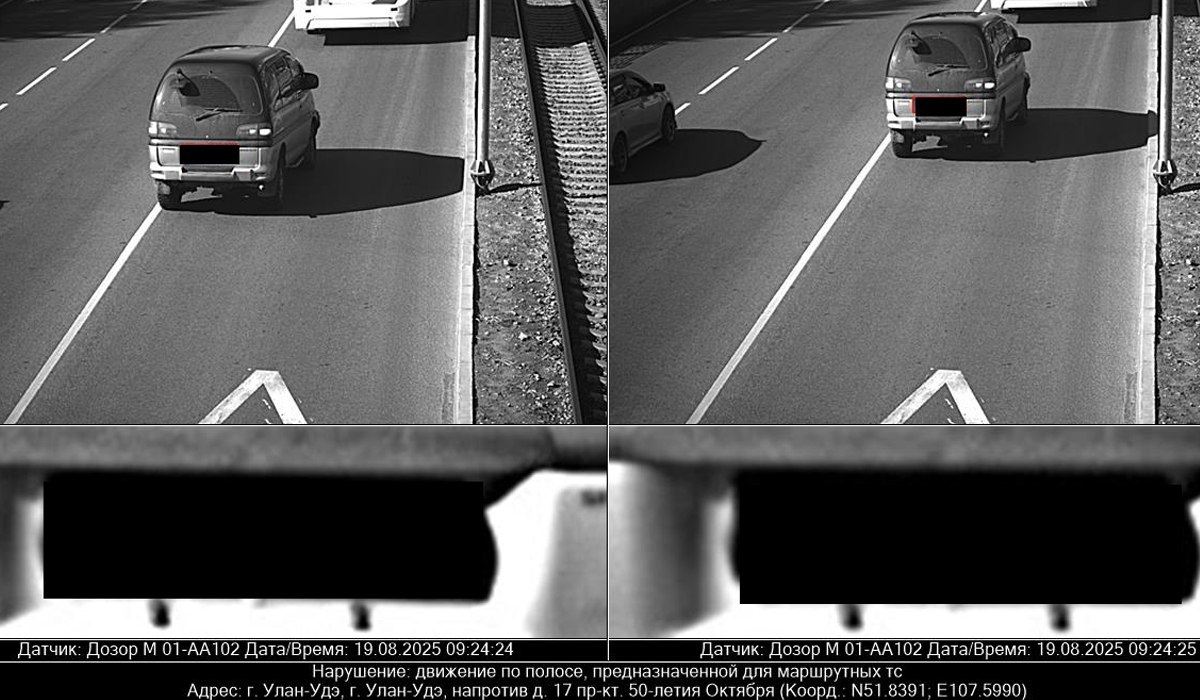 Фото На Элеваторе в Улан-Удэ заработала камера на выделенную полосу для автобусов