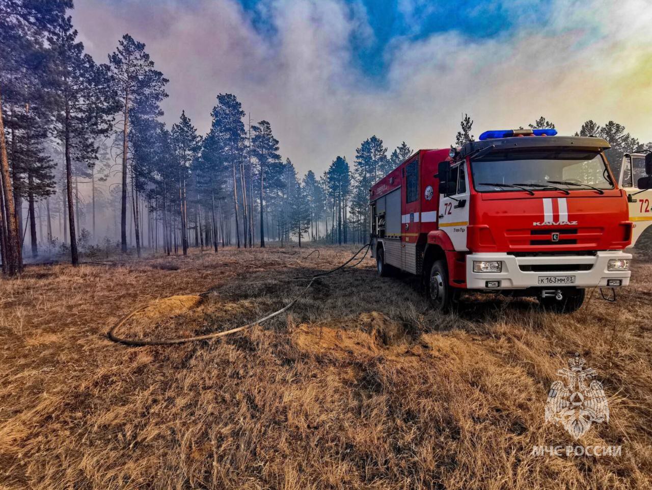 Фото В Бурятии участились случаи возгорания сухой травы