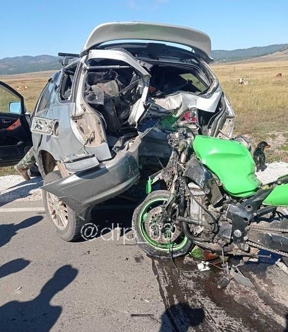 Фото В Бурятии мотоциклист скончался после ДТП