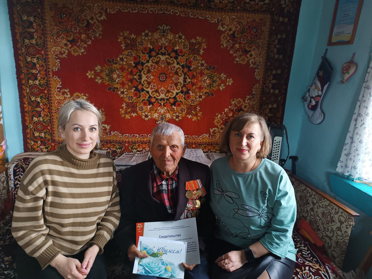 Фото В Бурятии свой 95-ый день рождения встретил уважаемый ветеран