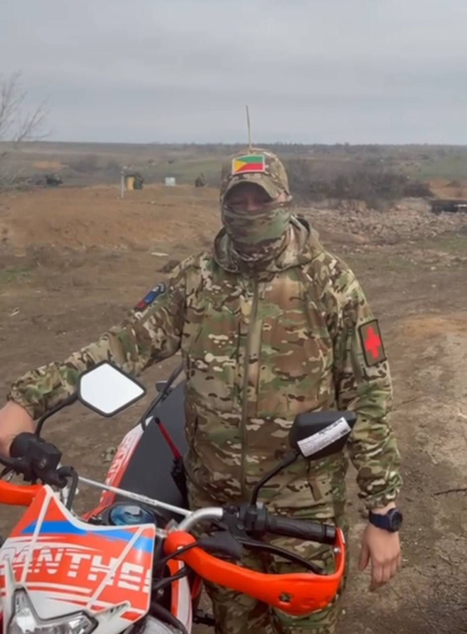 Фото На передовую из Кабанского района Бурятии прибыл мотоцикл для медвзвода