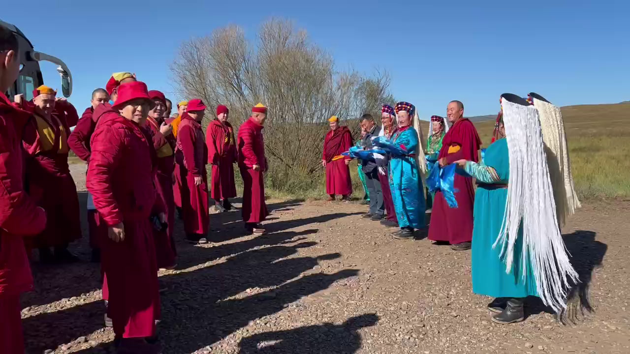Фото В Джидинском районе Бурятии встречают прибывших на Мистерию Цам