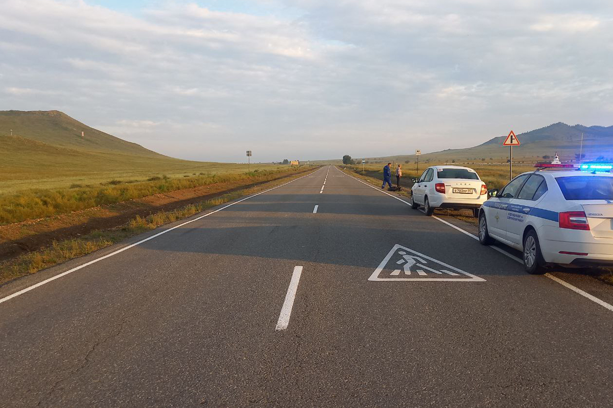 Фото В Бурятии в кювете нашли труп. Сбивший пешехода водитель скрылся. Его ищут