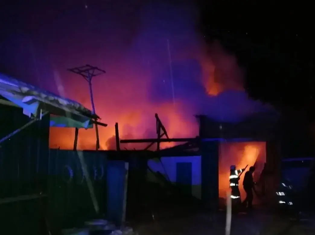Фото В селе Бурятии при пожаре сгорели животные