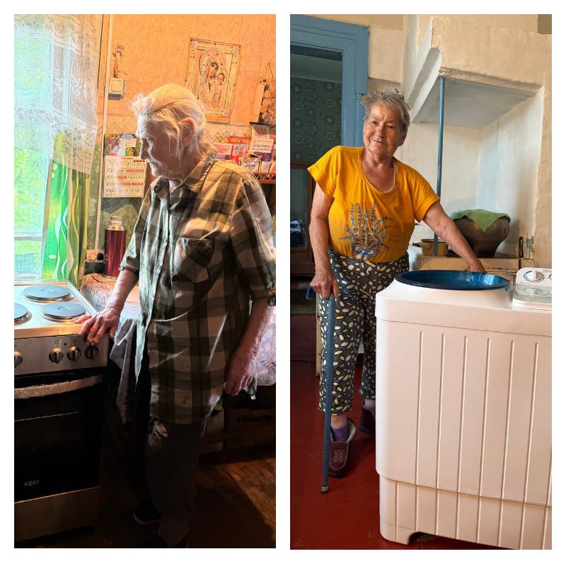 Фото В Бурятии двум пенсионеркам подарили бытовую технику