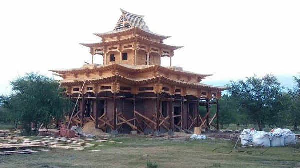 Фото В Бурятии достраивают дворец Будды Ваджрасаттвы