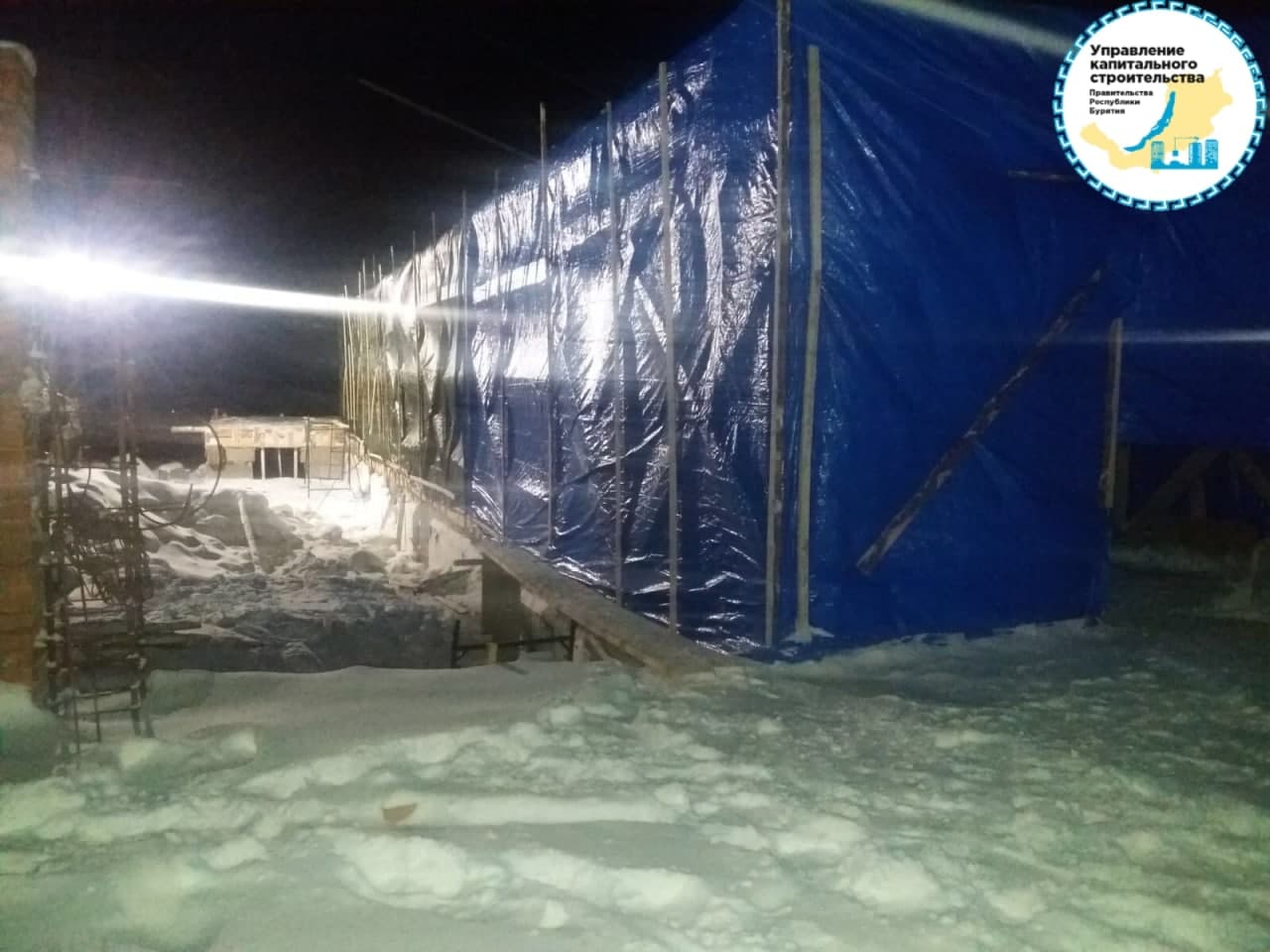 Фото В Кабанском районе Бурятии продолжается строительство школы (ФОТО)