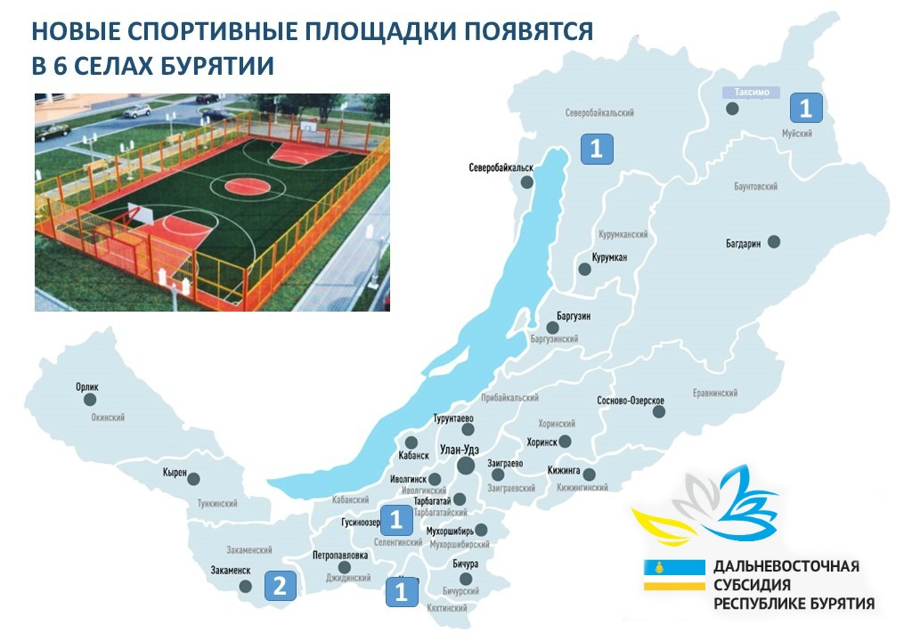 Фото Новые спортивные площадки появятся в 6 селах Бурятии