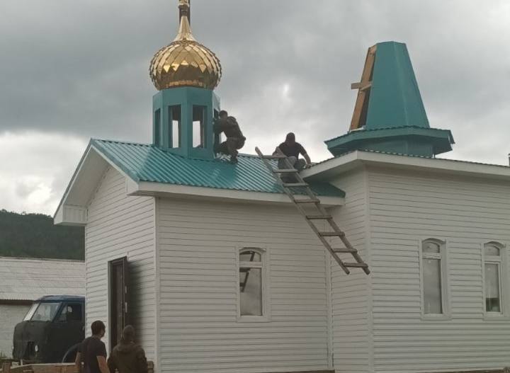 Фото В районе Бурятии активисты построили часовню Ионна Крестителя
