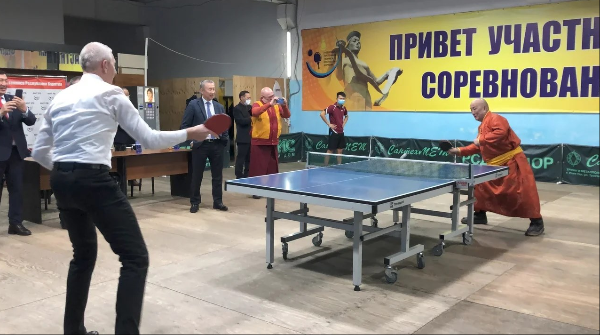 Фото Министр спорта России сыграл в теннис с Дид Хамбо ламой Бурятии