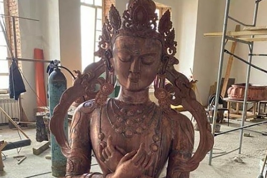 Фото Статую Будды сделали для первого в мире Дворца Ваджрадхары в Бурятии