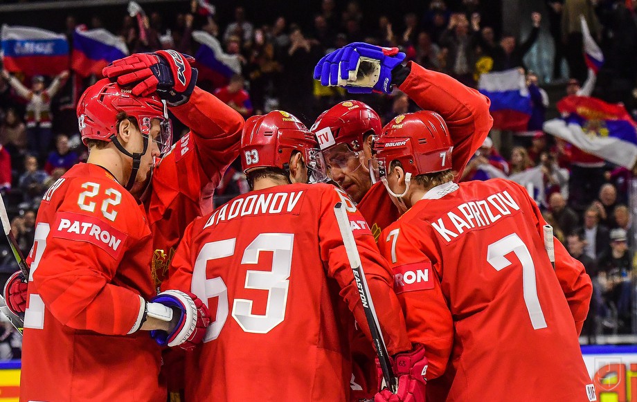 Фото Сборная Россия победила Словакию в матче ЧМ по хоккею