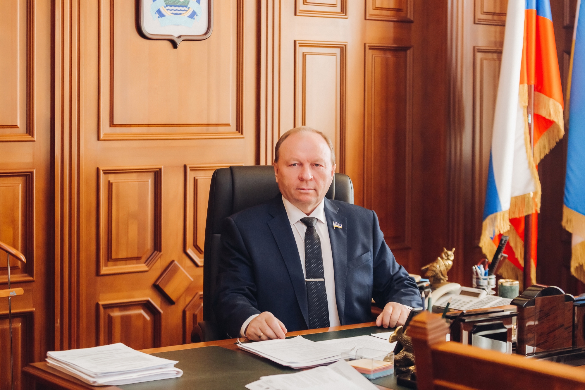 Фото Поздравление председателя Народного Хурала Республики Бурятия В.А. Павлова с Днем воздушно – десантных войск