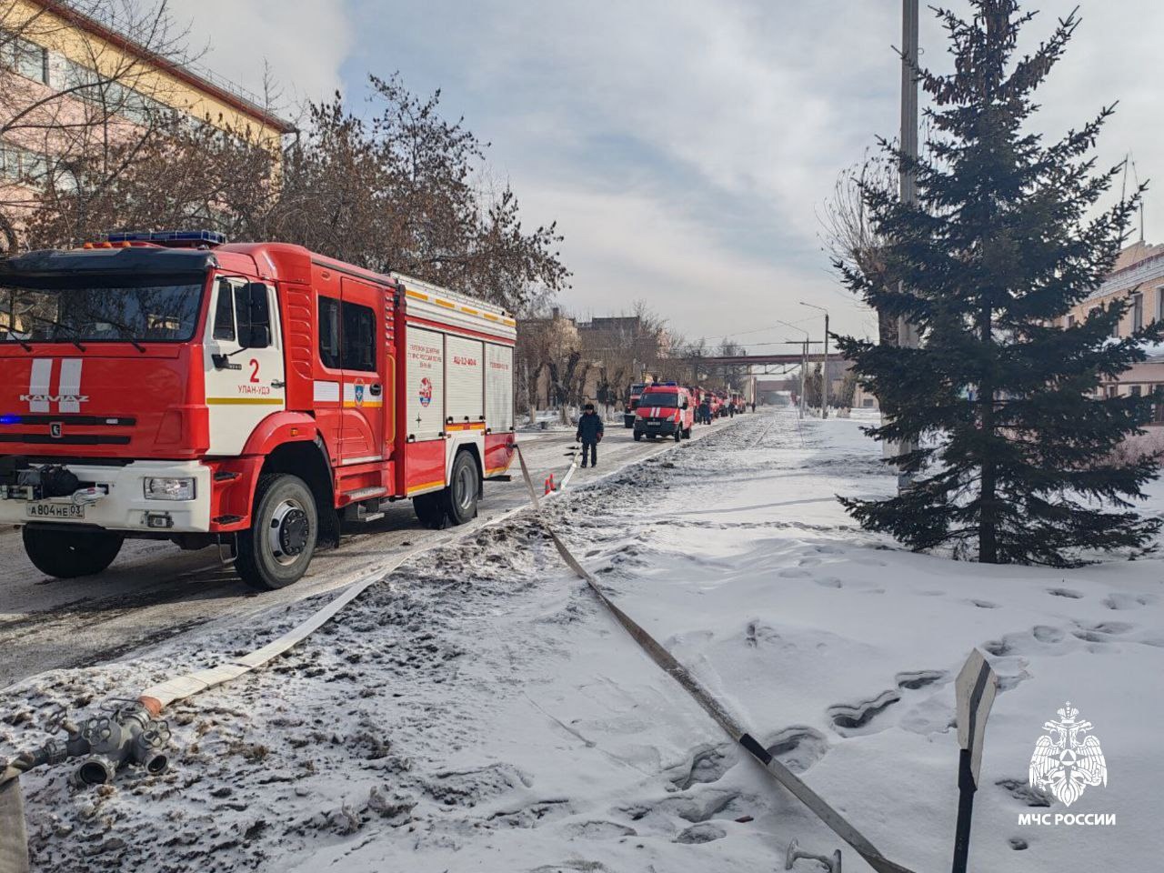 Фото На Улан-Удэнском ЛВРЗ прошли учения по тушению электровоза