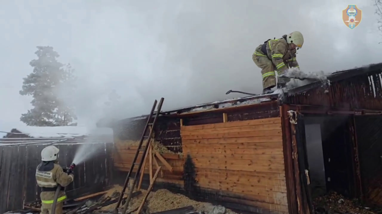 Фото На пожаре в Курумканском районе Бурятии погибли мужчина и женщина
