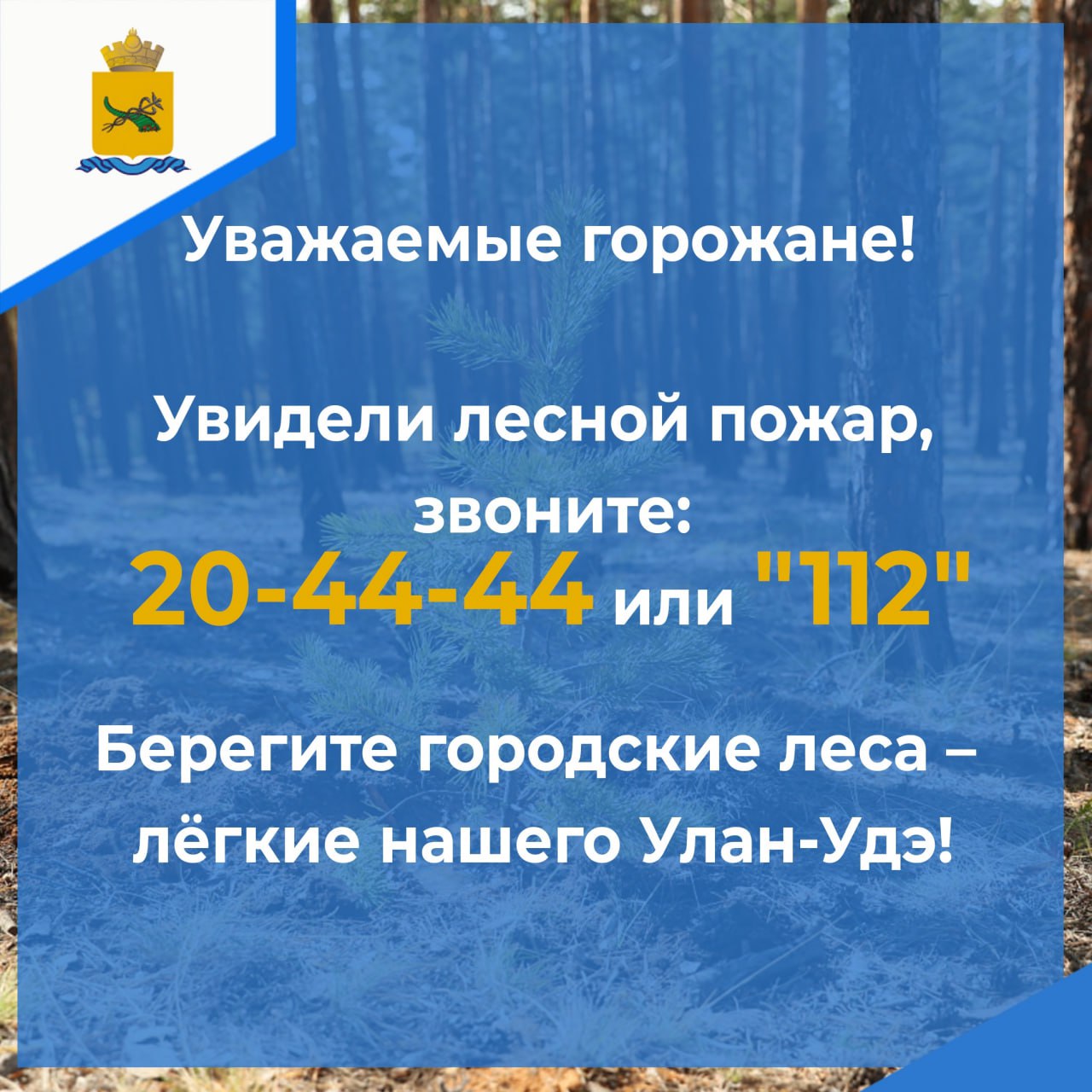 Фото Особый противопожарный режим введен в столице Бурятии