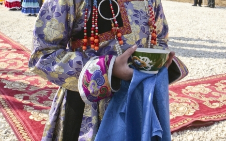 Фото Лама из Бурятии побывал в Салехарде на праздновании Дня оленевода
