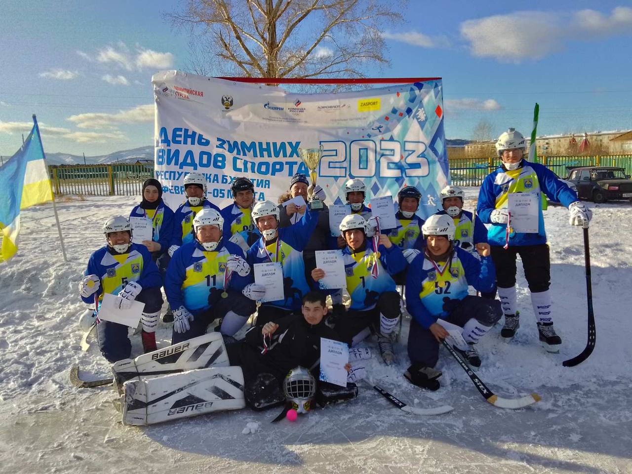 Фото Отборочный турнир зимних сельских игр по хоккею с мячом прошел в селе Заиграево Бурятии