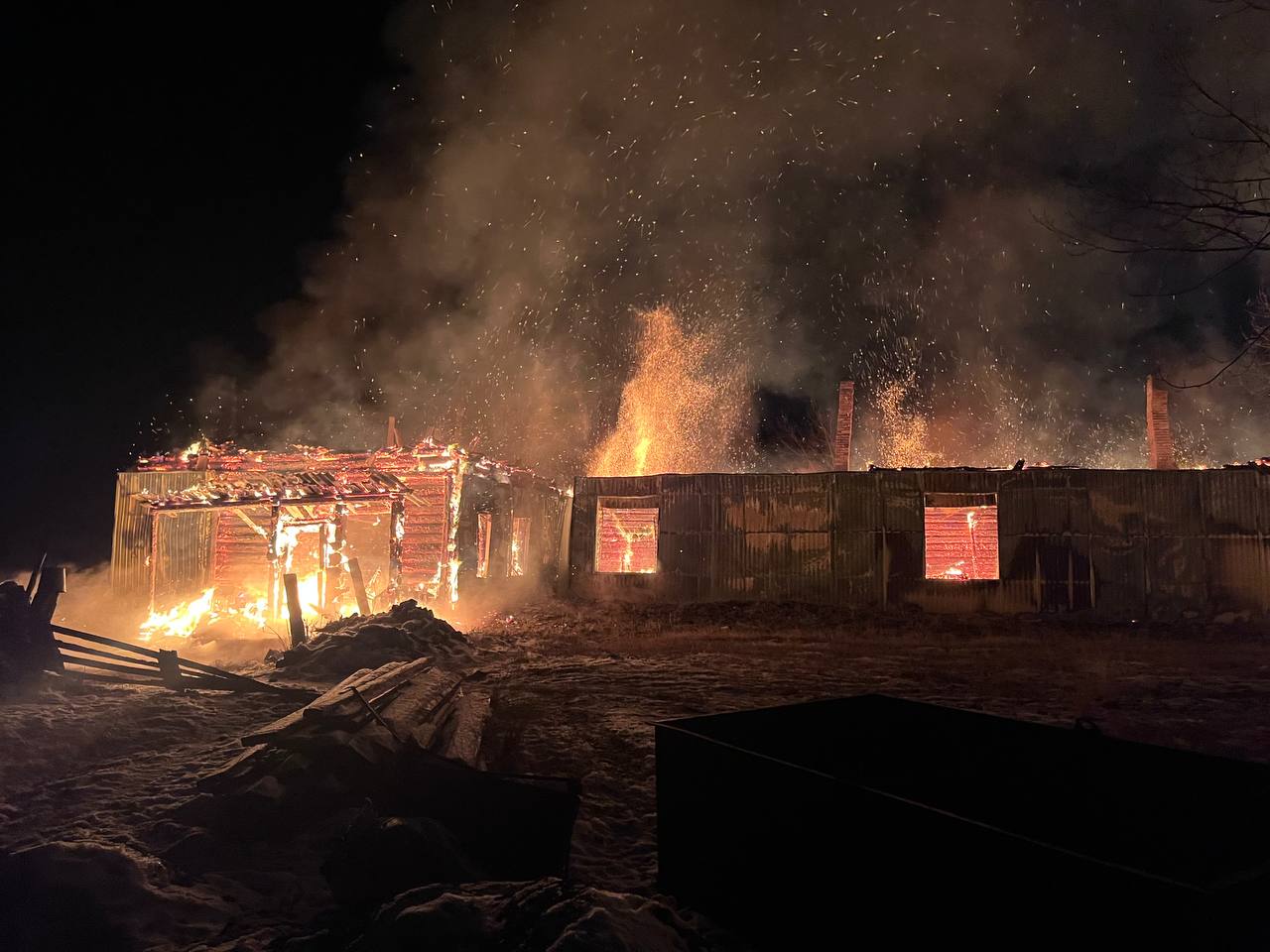 Фото Школа в селе Бурятии сгорела, возможно, из-за новых электрокотлов