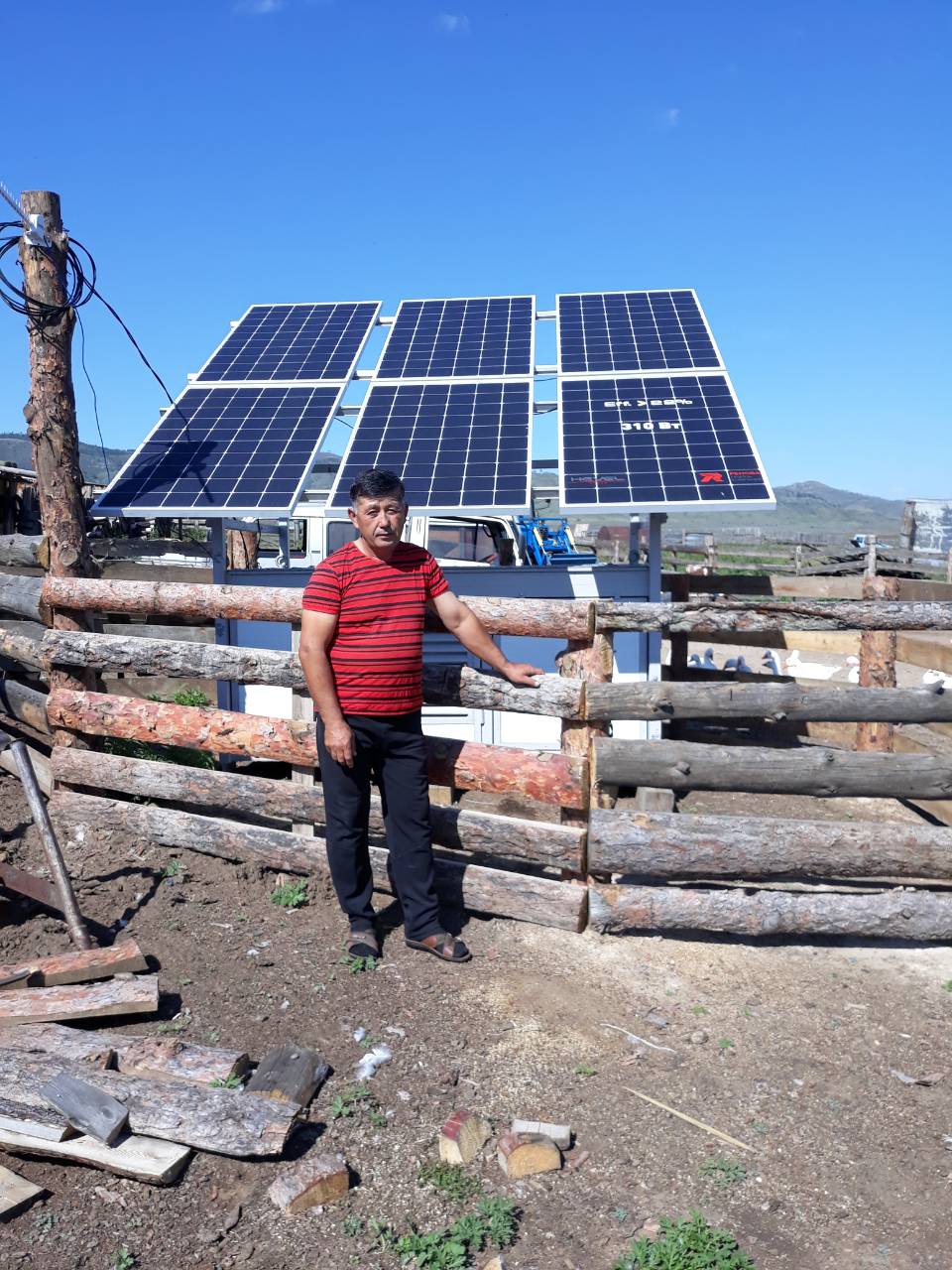 Фото Заработала первая солнечная энергоустановка в фермерском хозяйстве Бурятии