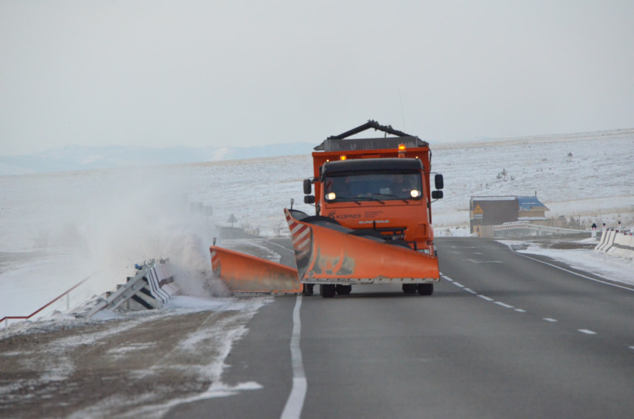 Фото На федеральных трассах в Бурятии усилено патрулирование из-за морозов