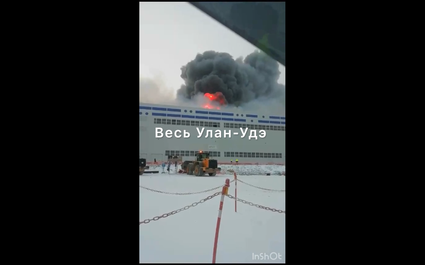 Фото В Бурятии произошел пожар на крупном предприятии