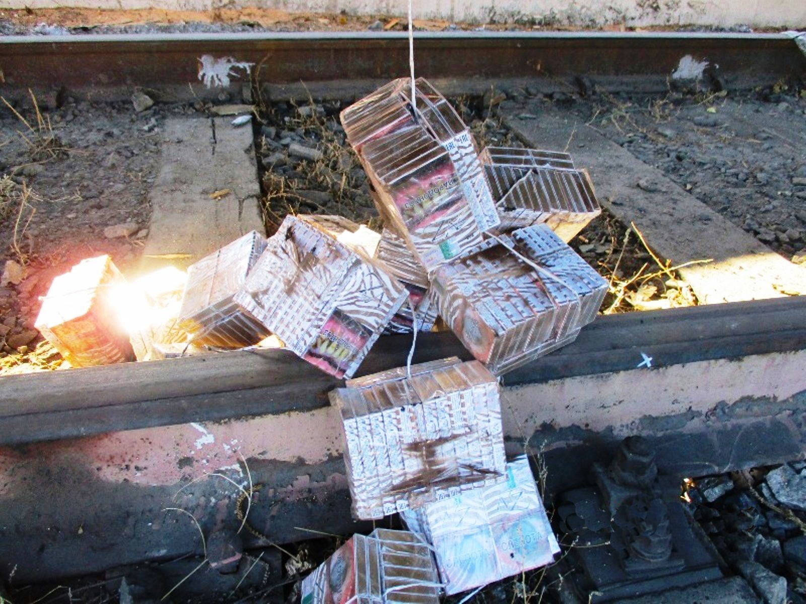 Фото В поезде в Монголию изъяли более тысячи пачек сигарет