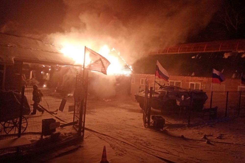 Фото В Иркутске сгорел дотла собачий питомник