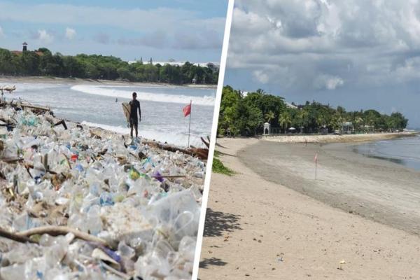 Фото Пляжи острова Бали ежедневно заваливает тоннами мусора (ФОТО)