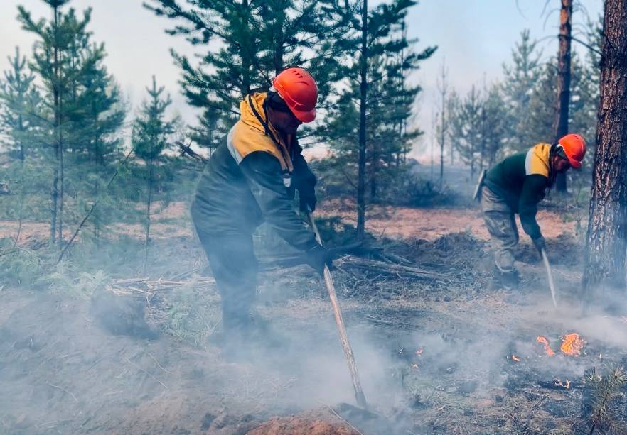 Фото 19 лесных пожаров бушуют в Бурятии