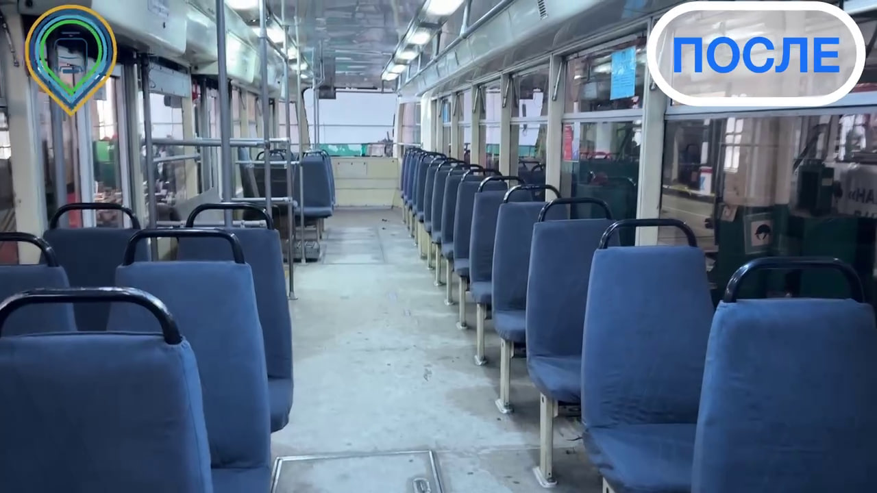 Фото Чехлы для сидений обновляют в улан-удэнских трамваях