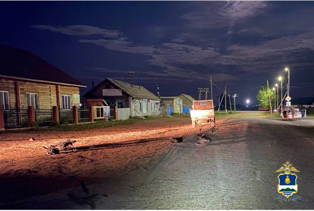 Фото В районе Бурятии юный мотоциклист не справился с управлением 