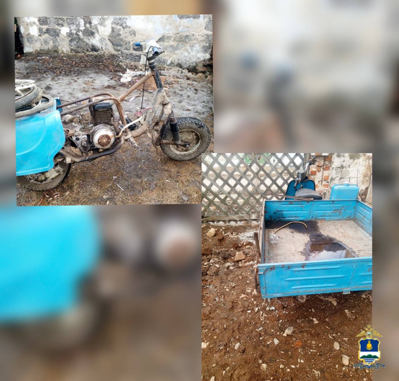 Фото В районе Бурятии подростки украли два советских грузовых мотороллера 