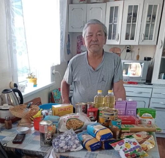 Фото В Бурятии с начала года 241 пенсионер получил продуктовые наборы