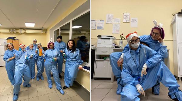 Фото Как прошел Новый год в «красных зонах» больниц России