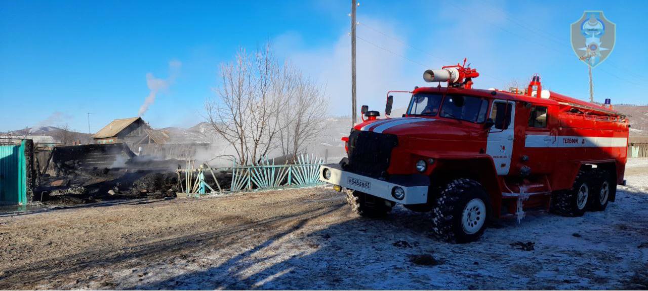 Фото В Закаменском районе Бурятии на пожаре погибла пожилая женщина
