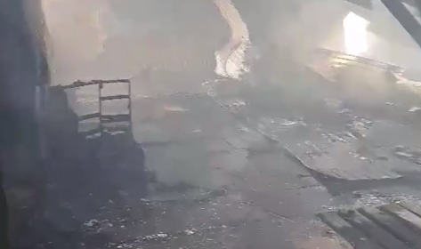 Фото В районе Бурятии сгорело здание станции техобслуживания