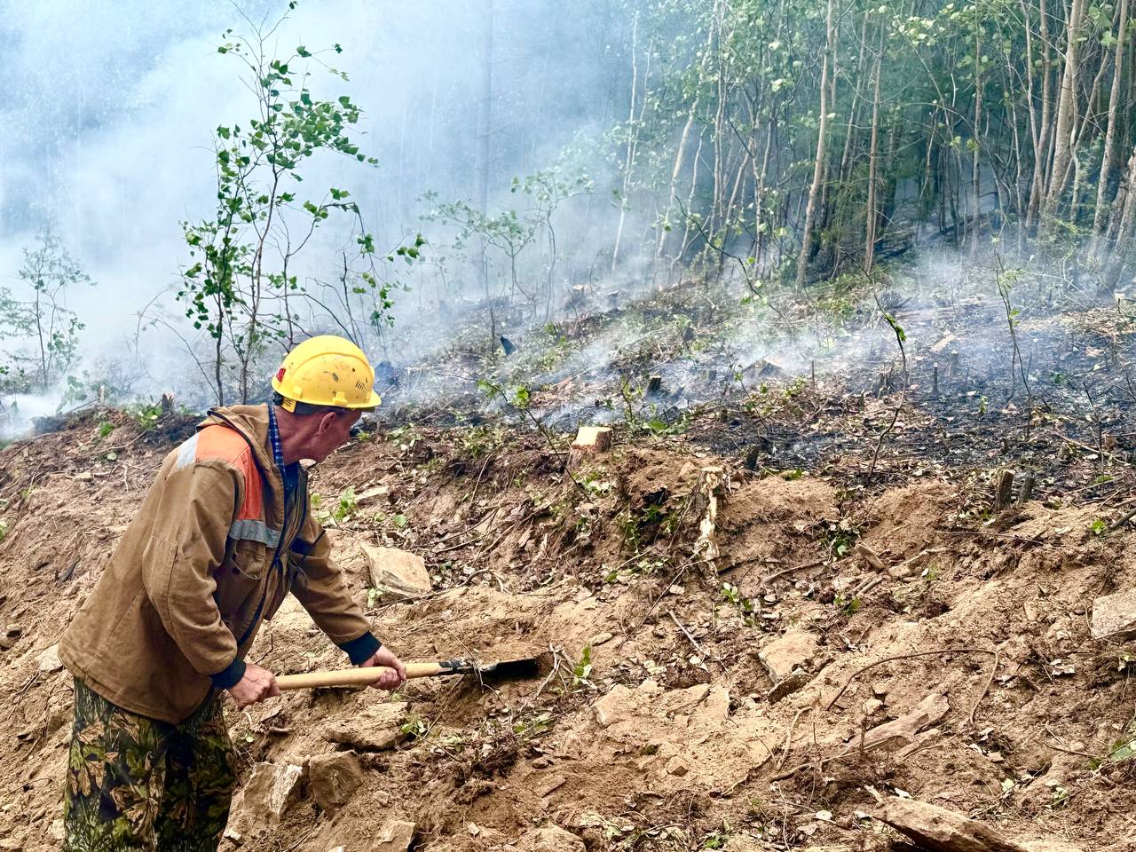 Фото Сухие грозы вновь стали причиной лесных пожаров в Бурятии