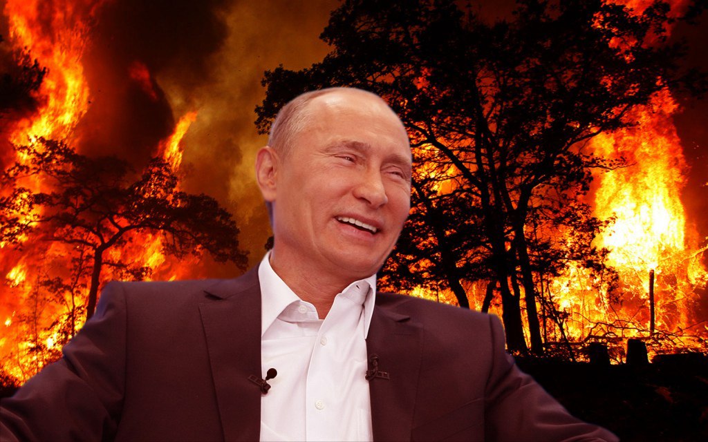 Фото Путин пошутил про горящую Бурятию