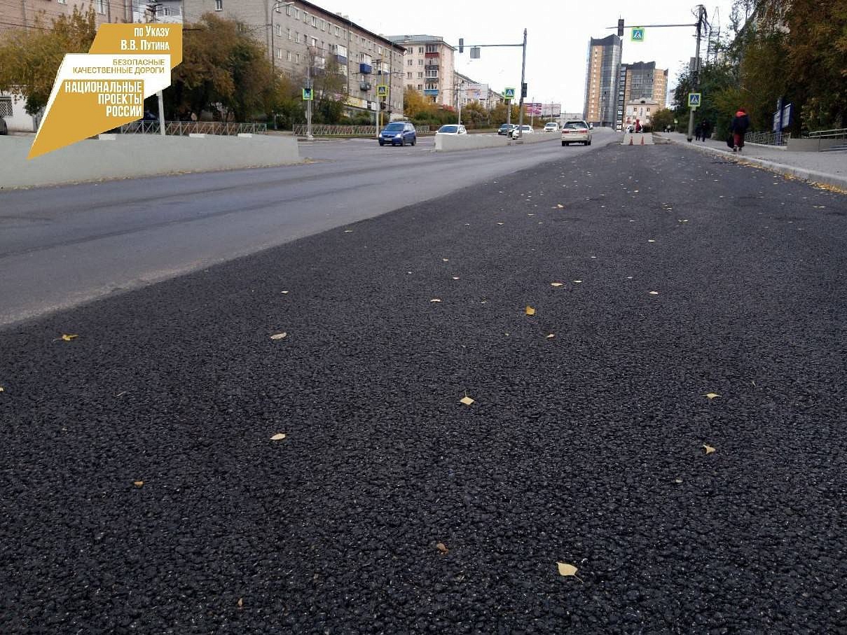 Фото В столице Бурятии завершаются работы по проспекту 50-летия Октября