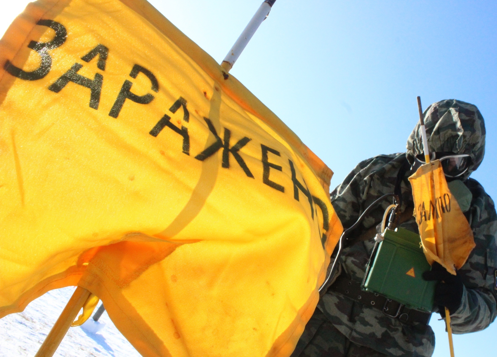 Фото Тактико-специальное занятие состоялись с военнослужащими соединения РХБ защиты ВВО в Бурятии