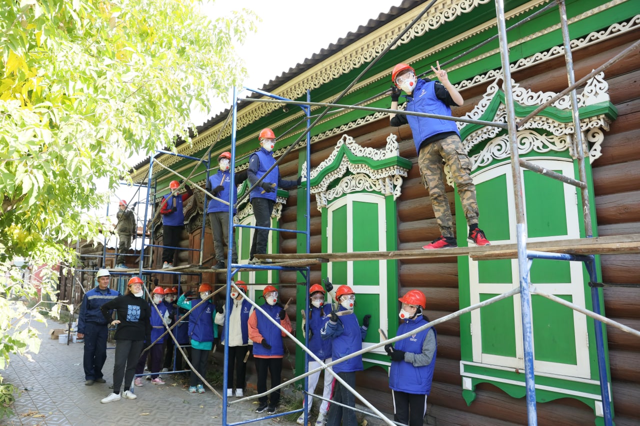 Фото Дом мещанина Фишева в историческом центре Улан-Удэ привели в порядок