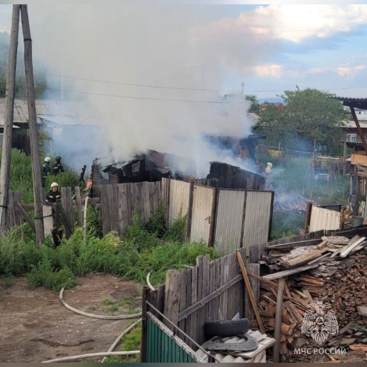 Фото В Бичурском районе Бурятии на пожаре погиб мужчина