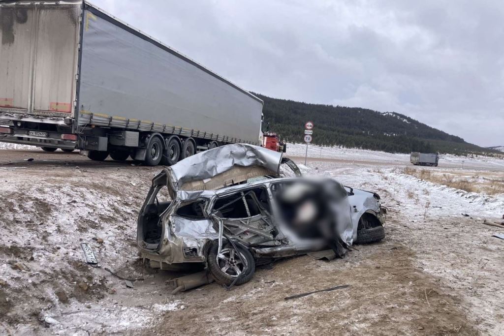 Фото На трассе в Бурятии произошла смертельная авария 